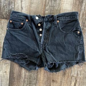 Black 501 Levi’s Shorts